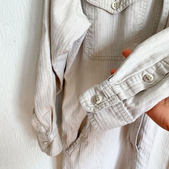 VTG 80s Banana Republic Women Jumpsuit Small Coveralls Safari Boiler Suit Retro - Picture 14 of 16